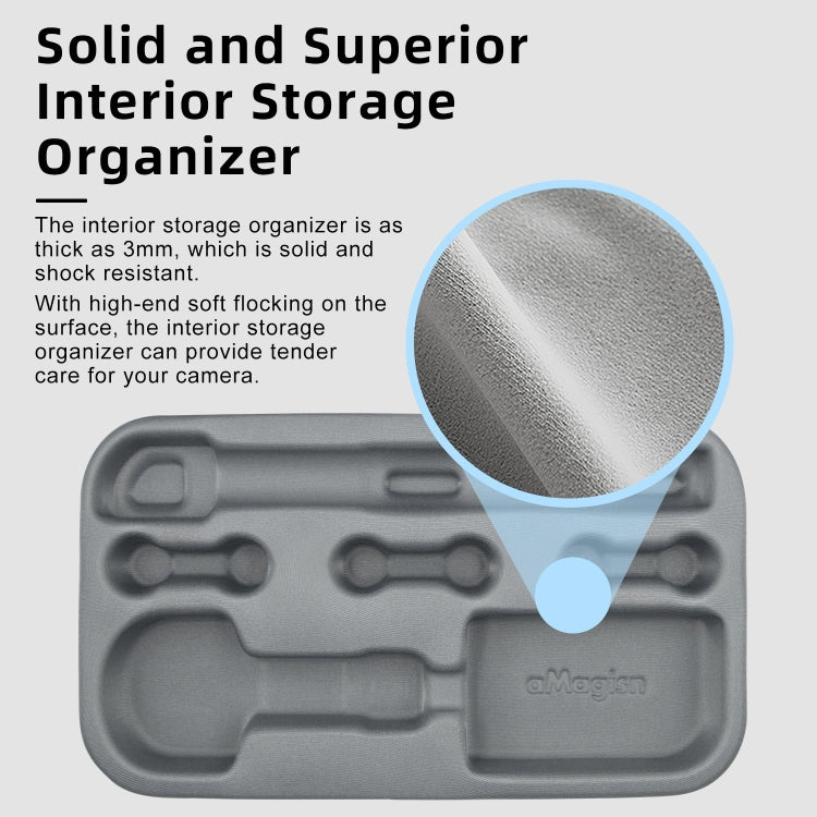 For Insta360 X5 / X4 aMagisn Medium Storage Bag Clutch Bag Protective Case by aMagisn