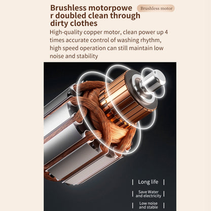 Small Household Portable Underwear Washing Machine, Size: EU Plug(Milk Yellow) by bashfashion