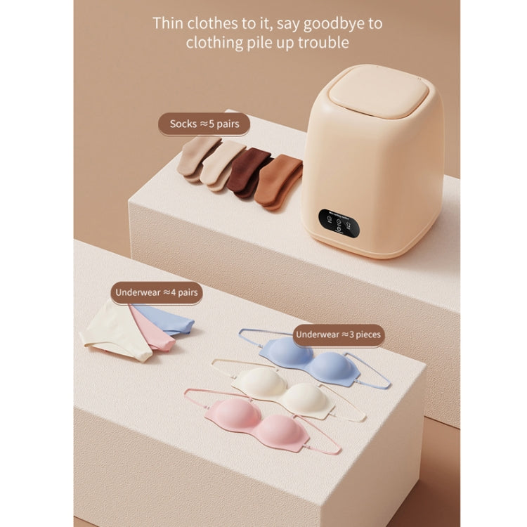 Small Household Portable Underwear Washing Machine, Size: US Plug(Milk Yellow) by bashfashion