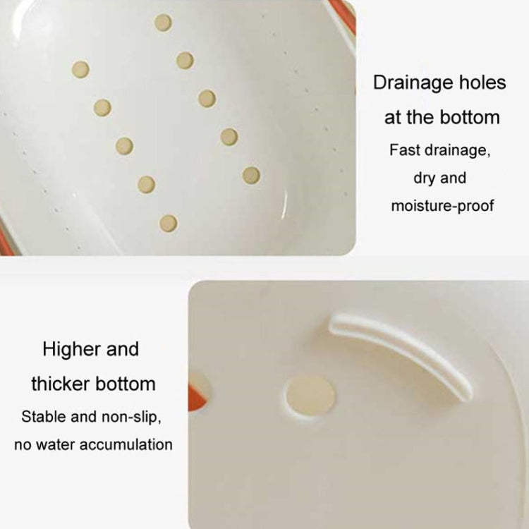 Silicone Portable Wash Basket Bathroom Storage Drainage Shower Shelf Basket(Grey) by bashfashion