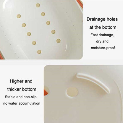 Silicone Portable Wash Basket Bathroom Storage Drainage Shower Shelf Basket(Grey) by bashfashion