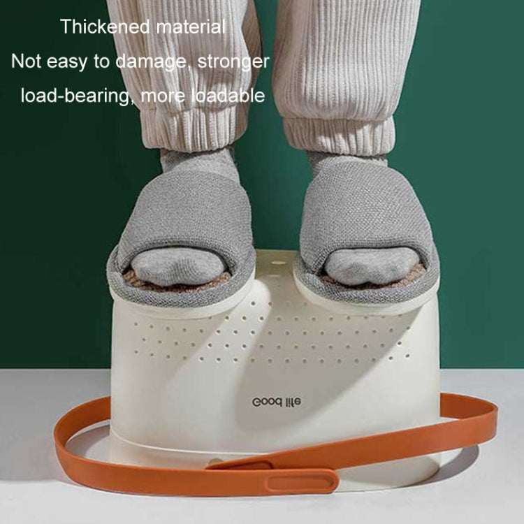 Silicone Portable Wash Basket Bathroom Storage Drainage Shower Shelf Basket(Grey) by bashfashion