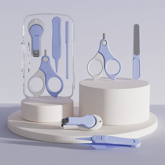 4-in-1 Baby Nail Clipper Set Travel Portable Baby Care Kit(Blue) by bashfashion