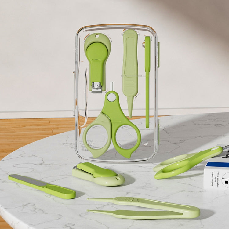 4-in-1 Baby Nail Clipper Set Travel Portable Baby Care Kit(Green) by bashfashion