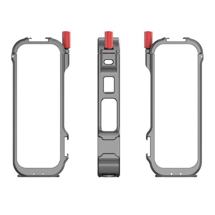 For Insta360 X4 Metal Frame Action Camera Rabbit Cage Expansion Bracket by bashfashion