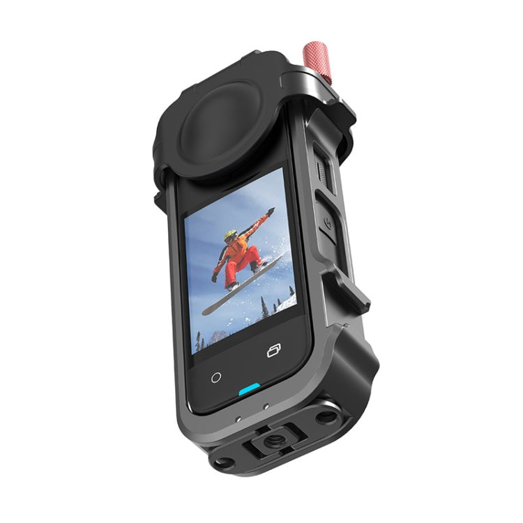 For Insta360 X4 Metal Frame Action Camera Rabbit Cage Expansion Bracket by bashfashion