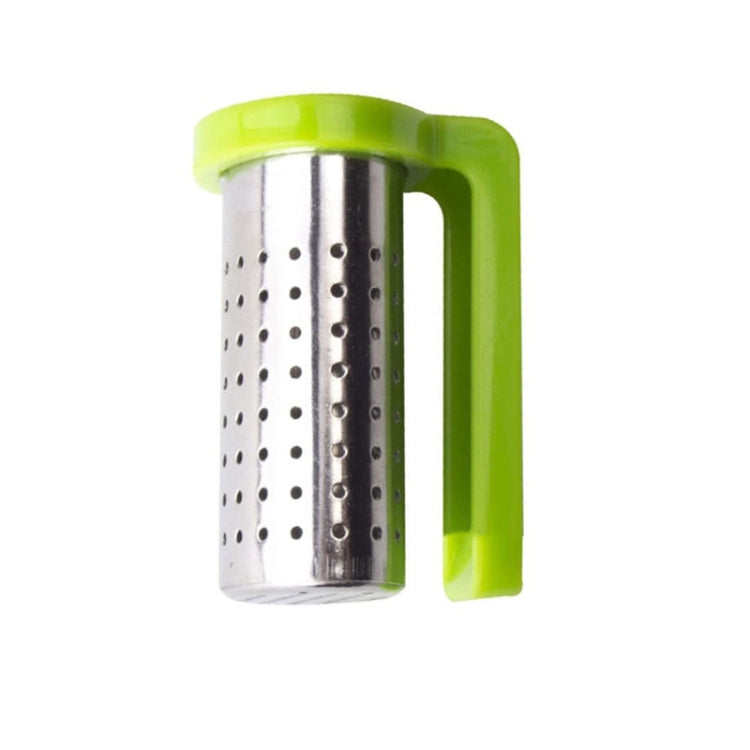 Household Stainless Steel Tea Strainer Simple And Portable Tea Filter(Green) by bashfashion