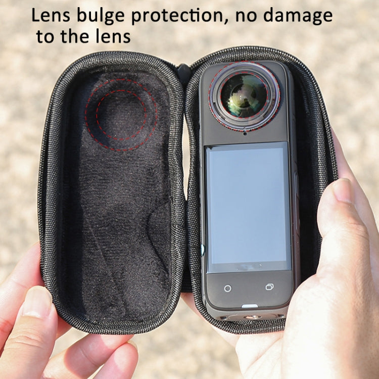 For Insta360 X4 Mini Storage Bag Lightweight Waterproof Body Box(Deep Gray) by bashfashion