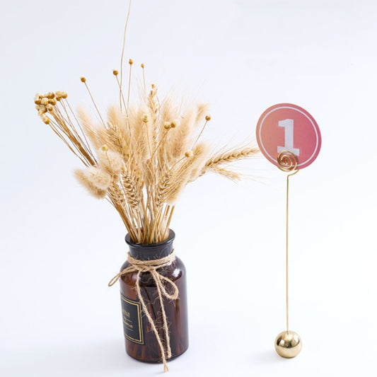 Hotel Stainless Steel Table Number Plate Restaurant Wedding Menu Holder Number Clip, Color: Silver by bashfashion