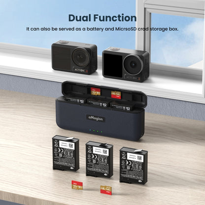 For DJI Action 4 / 3 aMagisn Fast Charge Charging Box Charger Sports Camera Accessories by aMagisn