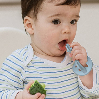 Silicone Baby Teether Anti-Eating Hand Bracelets Baby Teething Stick Toy, Color: Pony Blue by bashfashion