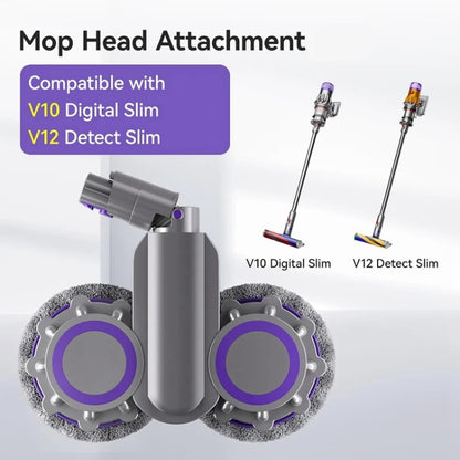 For Dyson V10 Digital Slim V12 Detect Slim Vacuum Cleaner Dry And Wet Mop Head With Water Tank by bashfashion