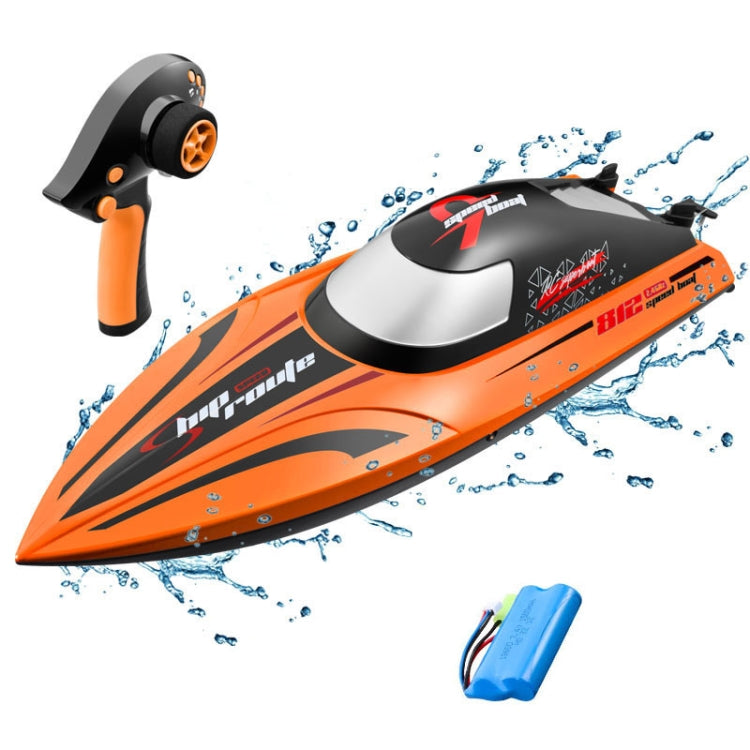 812 High-Speed RC Boat Large Horsepower Speedboat Long Endurance Waterproof Boys Water Toy Dual Batteries(Blue) by bashfashion