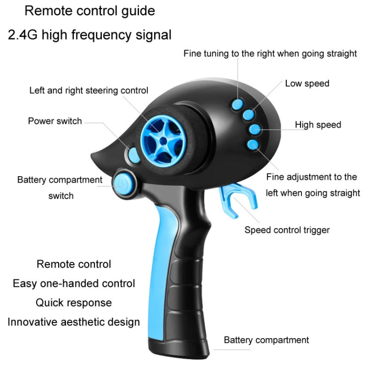 812 High-Speed RC Boat Large Horsepower Speedboat Long Endurance Waterproof Boys Water Toy Dual Batteries(Orange) by bashfashion