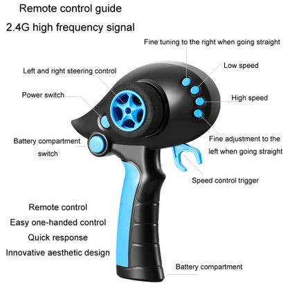 812 High-Speed RC Boat Large Horsepower Speedboat Long Endurance Waterproof Boys Water Toy Dual Batteries(Orange) by bashfashion