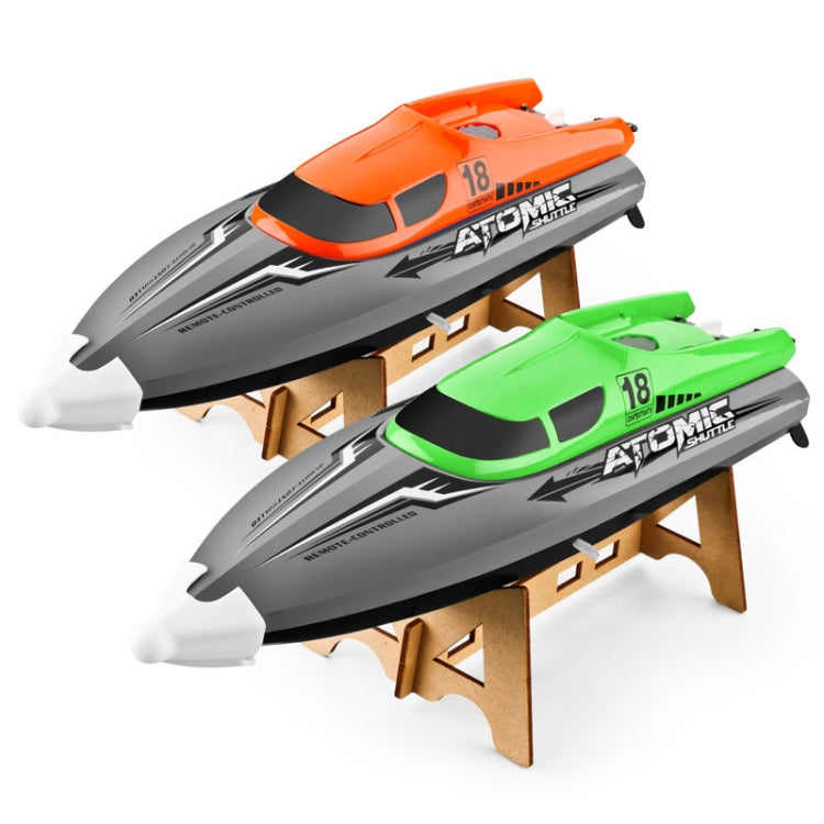 EB02 2.4G Wireless RC Boat Circulating Water-Cooled High-Speed Speedboat Racing Boat Model Toy(Orange) by bashfashion