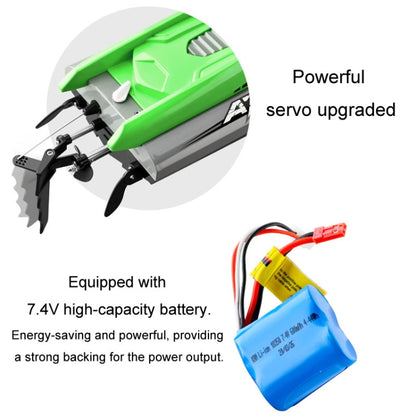 EB02 2.4G Wireless RC Boat Circulating Water-Cooled High-Speed Speedboat Racing Boat Model Toy(Green) by bashfashion