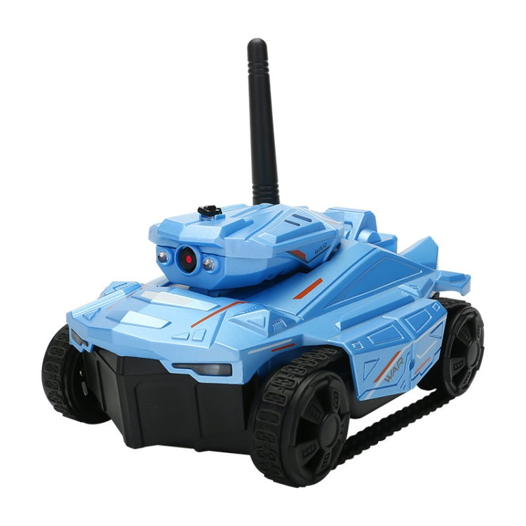 Tank Car Toys 720P HD Camera RC Car With Real-time Surveillance With Remote Controller(Blue) by bashfashion