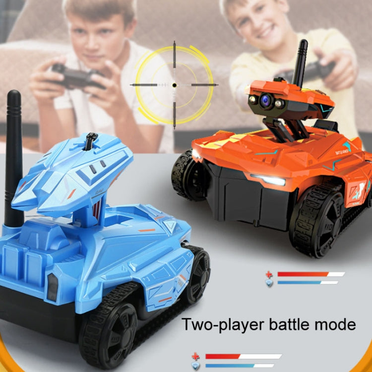 Tank Car Toys 720P HD Camera RC Car With Real-time Surveillance With Remote Controller(Blue) by bashfashion