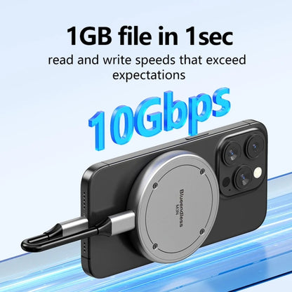 Blueendless M3N Magnetic M.2 2230 / 2242 NVMe SSD Enclosure 10Gbps Type-C USB3.1 SSD Case For Mobile Phone by Blueendless