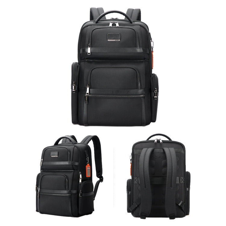 Bopai 61-121601 Large Capacity Waterproof Business Laptop Backpack With USB+Type-C Port(Black) by Bopai