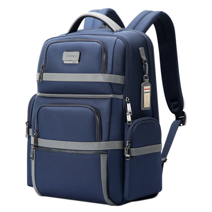 Bopai 61-121601 Large Capacity Waterproof Business Laptop Backpack With USB+Type-C Port(Blue) by Bopai