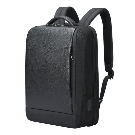 Bopai AL-61-122631B Large Capacity Cowhide Laptop Backpack With USB+Type-C Port(High-end Version) by Bopai