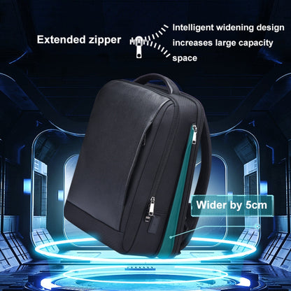 Bopai AL-61-122631B Large Capacity Cowhide Laptop Backpack With USB+Type-C Port(High-end Version) by Bopai