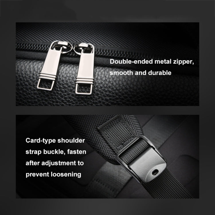 Bopai AL-61-122631B Large Capacity Cowhide Laptop Backpack With USB+Type-C Port(High-end Version) by Bopai