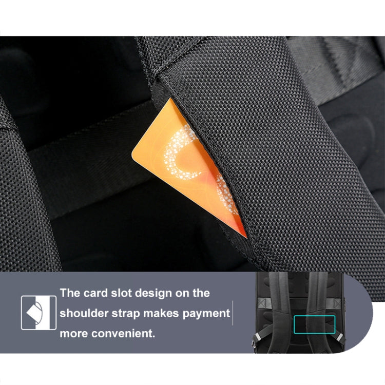 Bopai 61-19011 Large Capacity Waterproof Travel Laptop Backpack With USB+Type-C Port(Black) by Bopai