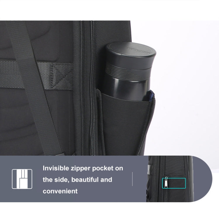 Bopai 61-19011 Large Capacity Waterproof Travel Laptop Backpack With USB+Type-C Port(Black) by Bopai