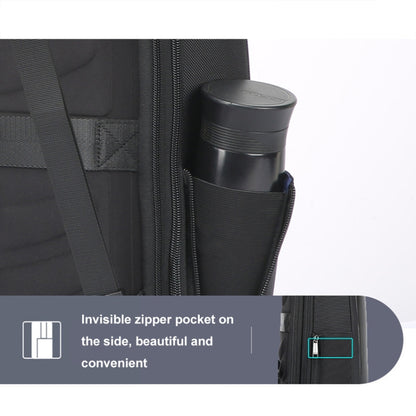Bopai 61-19011 Large Capacity Waterproof Travel Laptop Backpack With USB+Type-C Port(Black) by Bopai