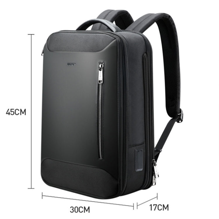 Bopai 61-19011 Large Capacity Waterproof Travel Laptop Backpack With USB+Type-C Port(Black) by Bopai