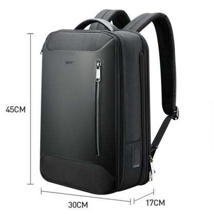 Bopai 61-19011 Large Capacity Waterproof Travel Laptop Backpack With USB+Type-C Port(Black) by Bopai