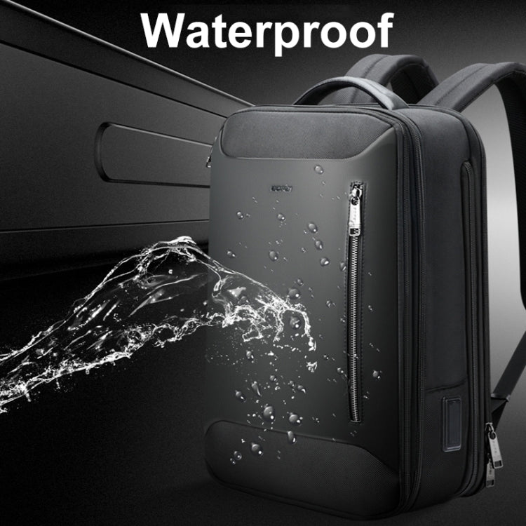 Bopai 61-19011 Large Capacity Waterproof Travel Laptop Backpack With USB+Type-C Port(Black) by Bopai