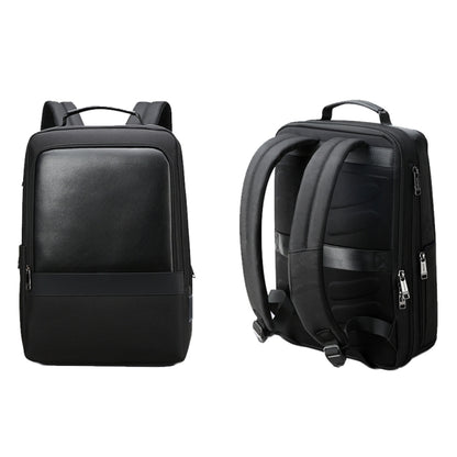 Bopai 61-26111 Large Capacity Business Commuter Laptop Backpack With USB+Type-C Port(Black) by Bopai