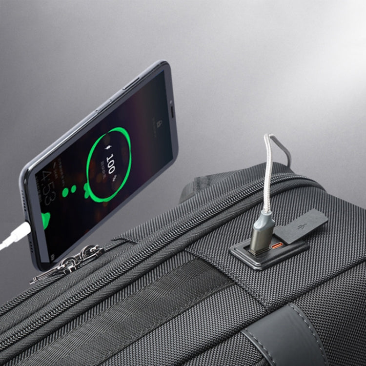 Bopai 61-26111 Large Capacity Business Commuter Laptop Backpack With USB+Type-C Port(Black) by Bopai