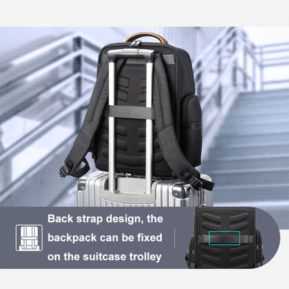 Bopai 61-91911 Large Capacity Business Waterproof Laptop Backpack With USB+Type-C Port(Black) by Bopai
