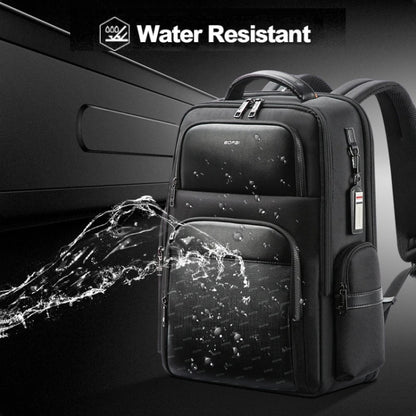 Bopai 61-91911 Large Capacity Business Waterproof Laptop Backpack With USB+Type-C Port(Black) by Bopai