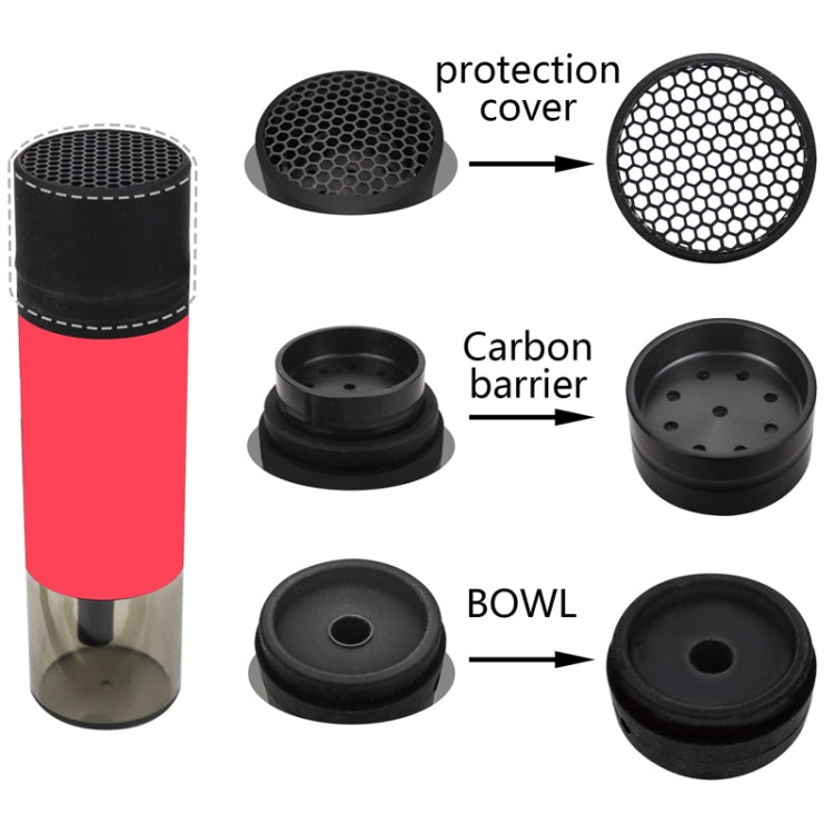 Removable And Washable Portable Hookahs Household And Car Water Pipe Cup(Blue) by bashfashion