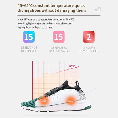 Electric Shoe Dryer with UV Sterilization Powered By 5V USB(White) by bashfashion