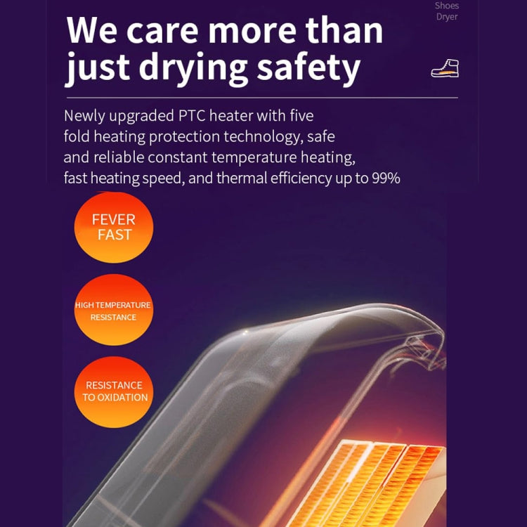 Electric Shoe Dryer with UV Sterilization Powered By 5V USB(White) by bashfashion