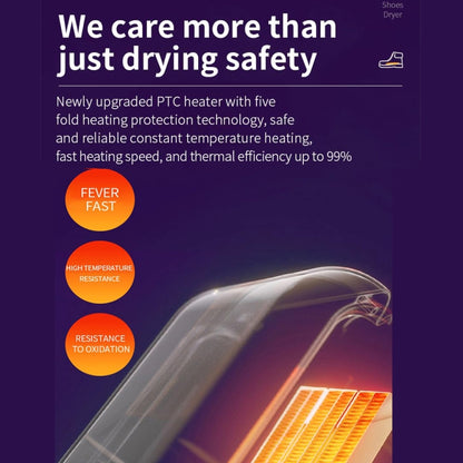 Electric Shoe Dryer with UV Sterilization Powered By 5V USB(White) by bashfashion