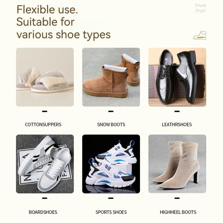 Electric Shoe Dryer with UV Sterilization Powered By 5V USB(White) by bashfashion