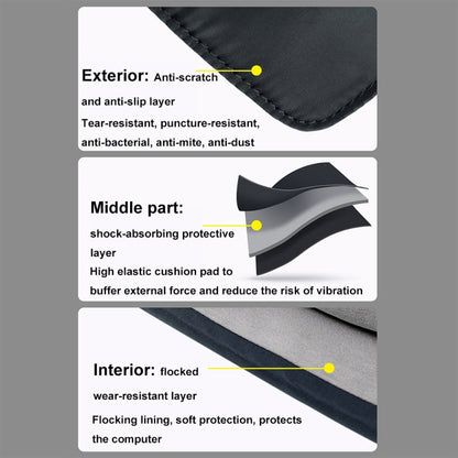 Multi-layer Waterproof and Shock-absorbing Laptop Sleeve Laptop Storage Bag, Size: 15 inch(Black) by bashfashion