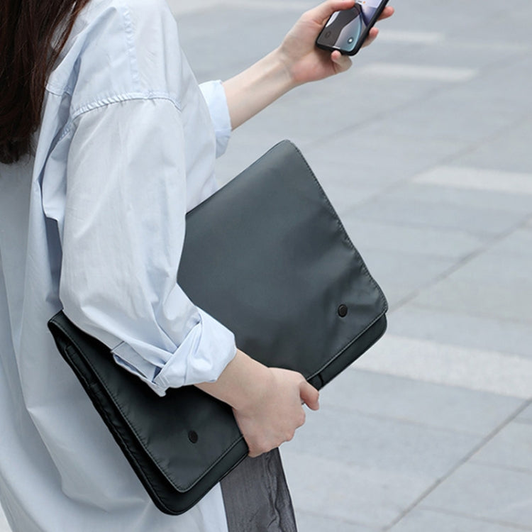 Multi-layer Waterproof and Shock-absorbing Laptop Sleeve Laptop Storage Bag, Size: 14 inch(Black) by bashfashion