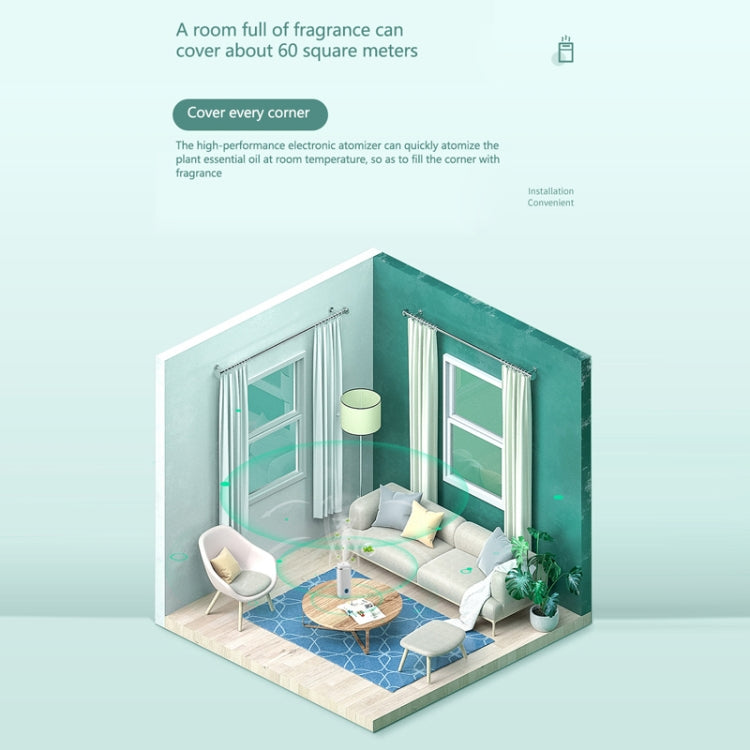 Household Humidifier Aroma Diffuser Automatic Fragrance Spray Machine(Green) by bashfashion