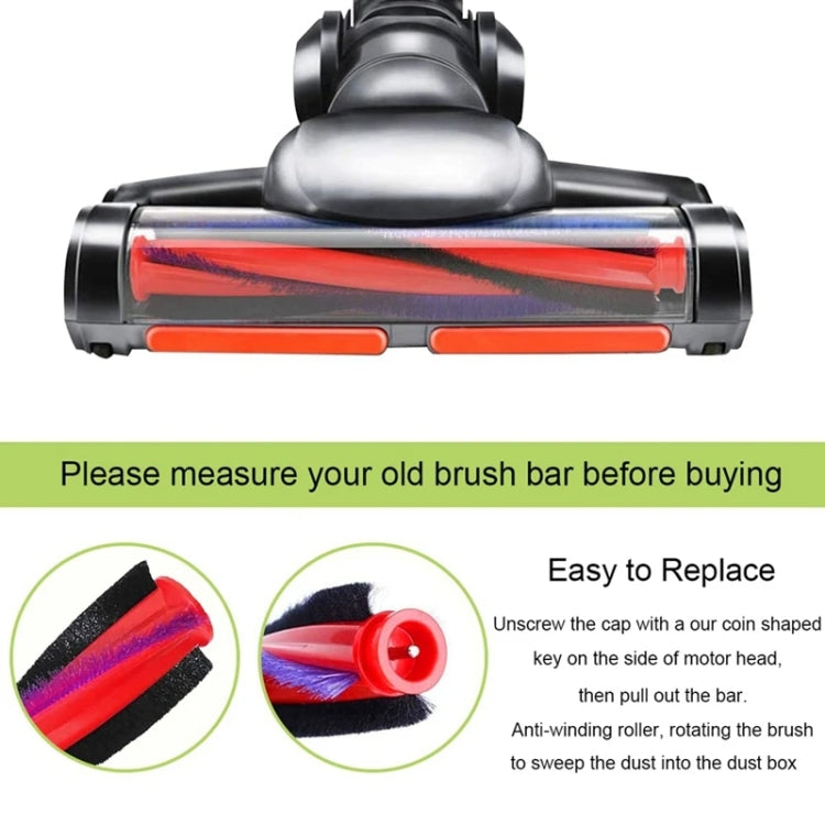 For Dyson V6 DC59 DC62 SV03 Vacuum Cleaner Brush Head Roller Bar, Spec: 185mm by bashfashion