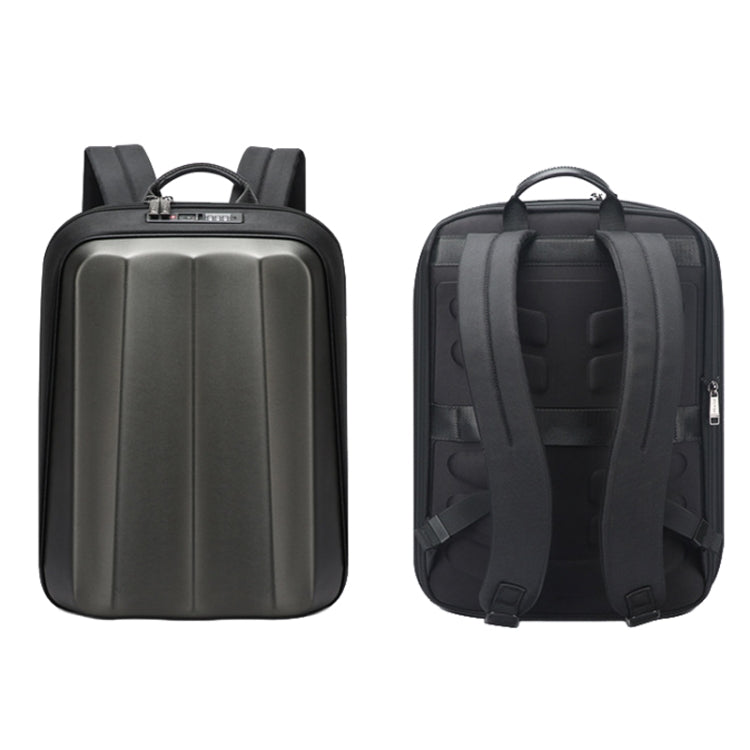 Bopai 61-122579 Large Capacity Hard Shell Password Lock Waterproof Business Laptop Backpack(Grey) by Bopai
