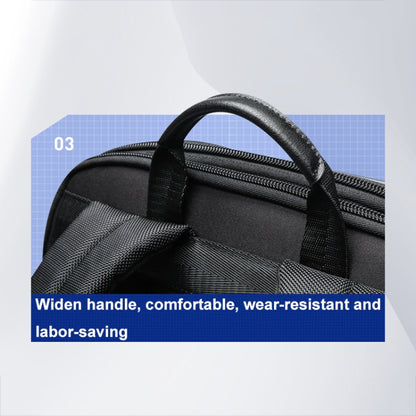 Bopai 61-122579 Large Capacity Hard Shell Password Lock Waterproof Business Laptop Backpack(Grey) by Bopai